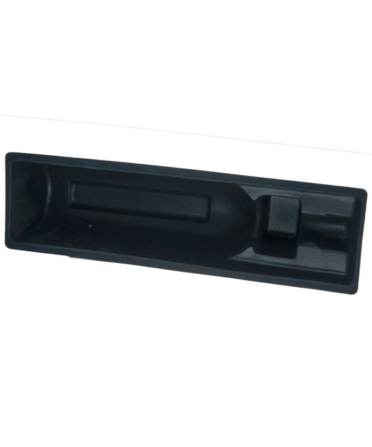 Zwart fluwelen interieur voor wijnkist 1 fles