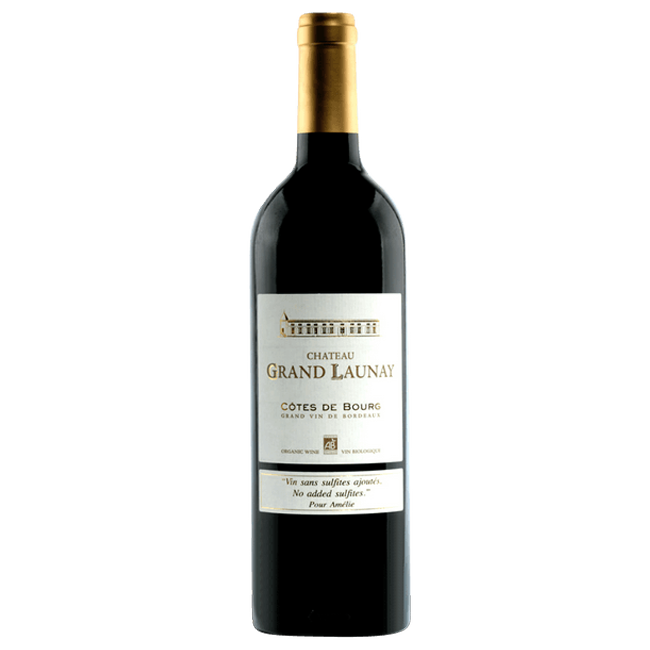 Grand Launay Pour Amelie, biodynamic, red wine bottle, Bordeaux, 0.75Cl