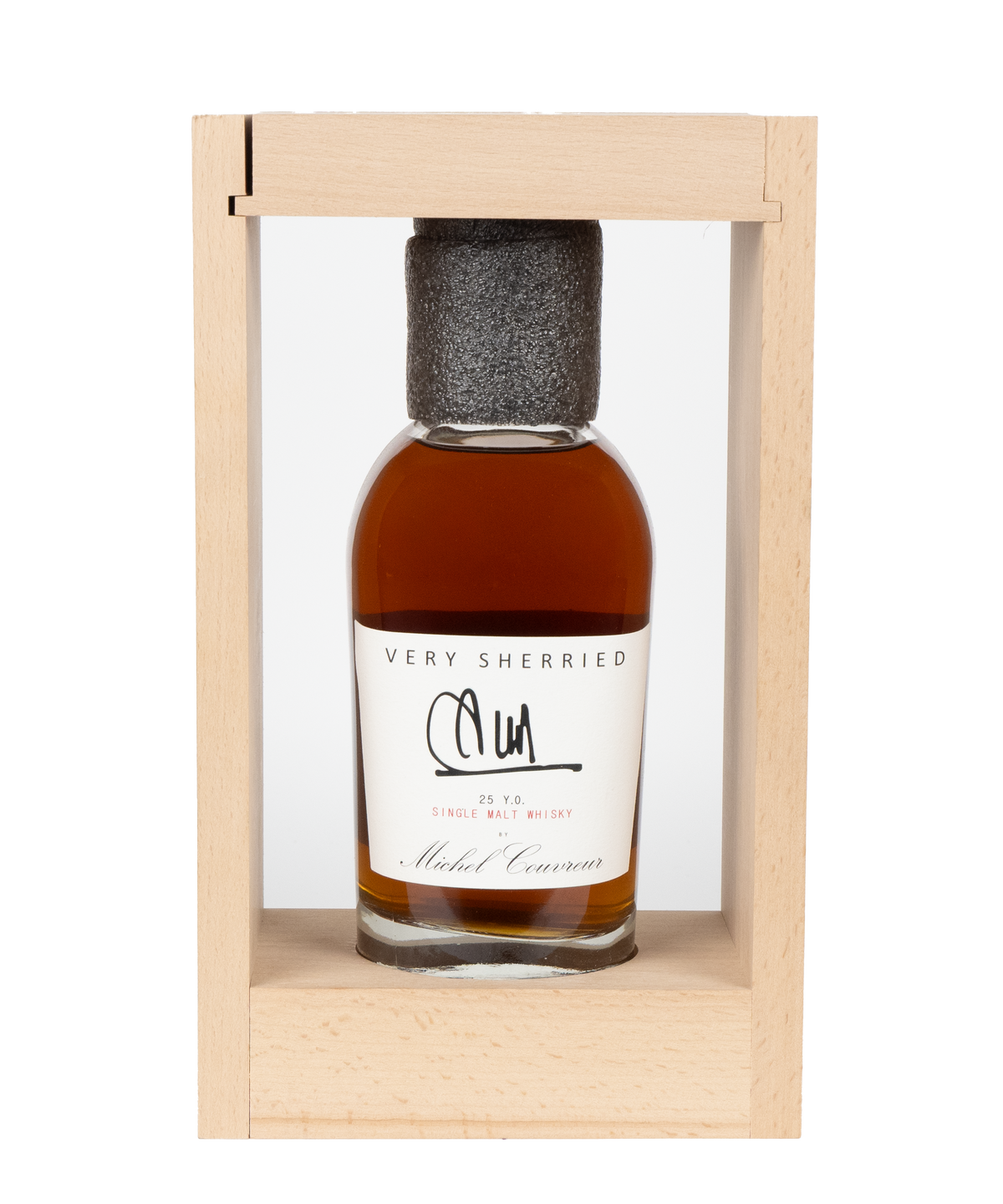 Michel Couvreur &#39;Very Sherried&#39; 25 y.o. Single Malt Whisky 50% - 0,50L (in luxe collectors frame)