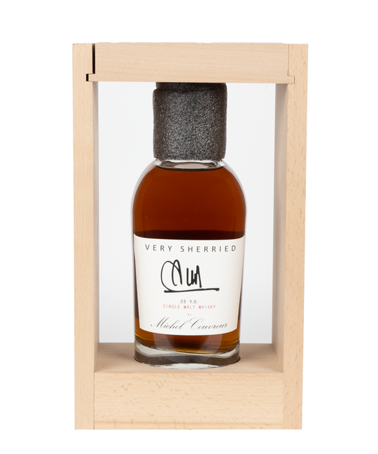 Michel Couvreur 'Very Sherried' 25 y.o. Single Malt Whisky 50% - 0,50L (in luxe collectors frame)