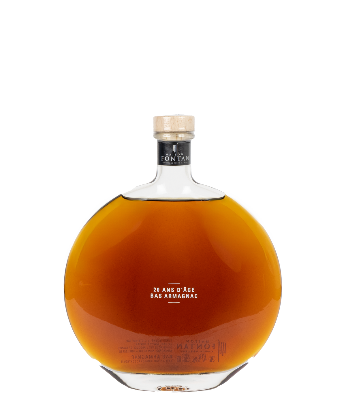 Maison Fontan Armagnac Carafe 20 Ans d&#39;Âge - 0,50L (In luxe geschenkverpakking)
