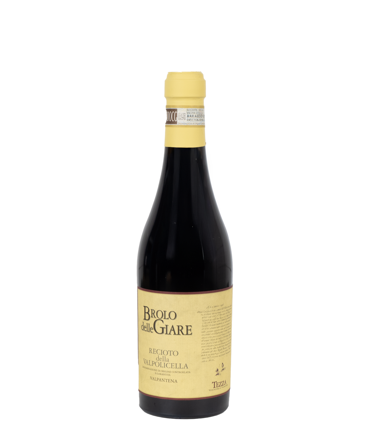 Tezza &#39;Brolo delle Giare&#39; Recioto della Valpolicella Valpantena 2017 - 0,50L